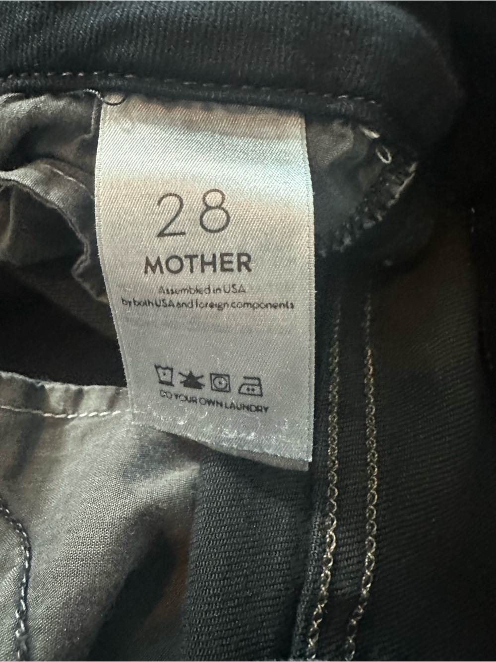 MOTHER Denim High Waisted Looker 28 6 Coffee, Tea or Me skinny dark designer - Picture 13 of 14